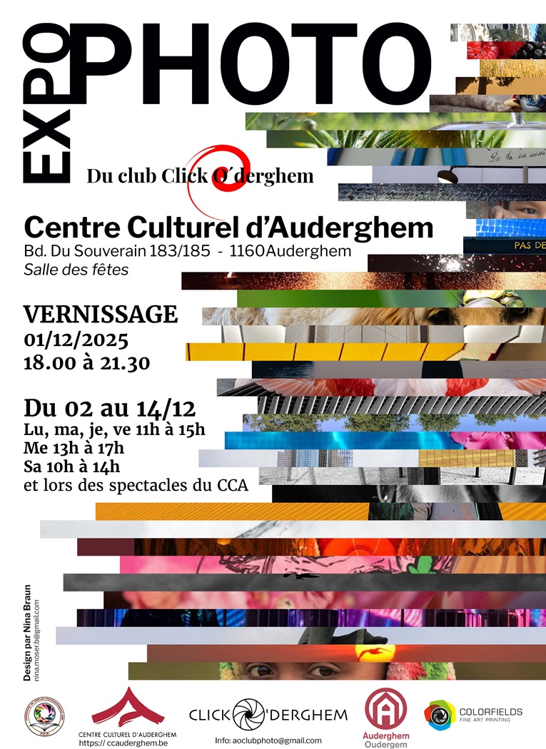 Affiche expo photo du club Click O'derghem