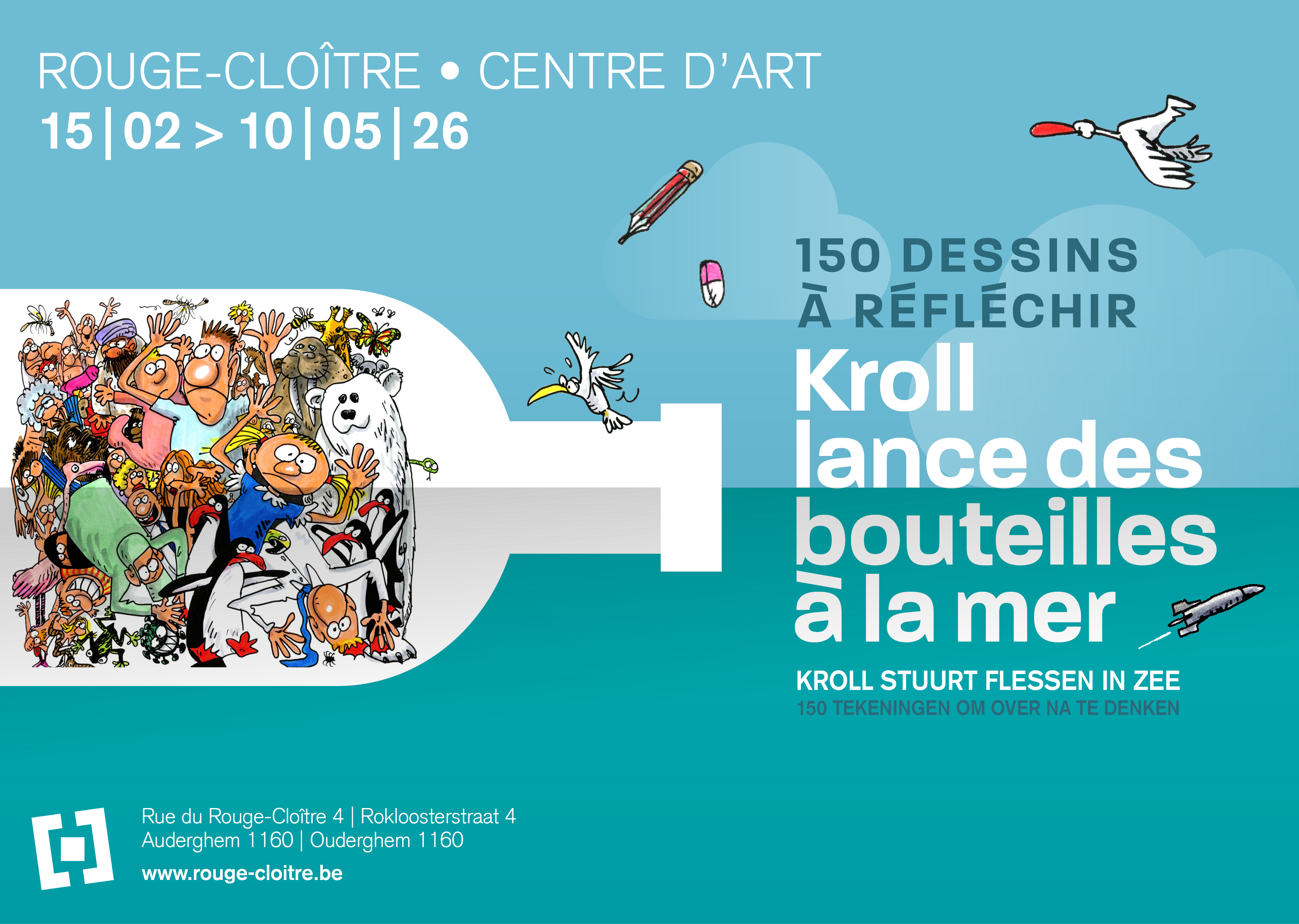 Tentoonstelling: Kroll stuurt flessen in zee