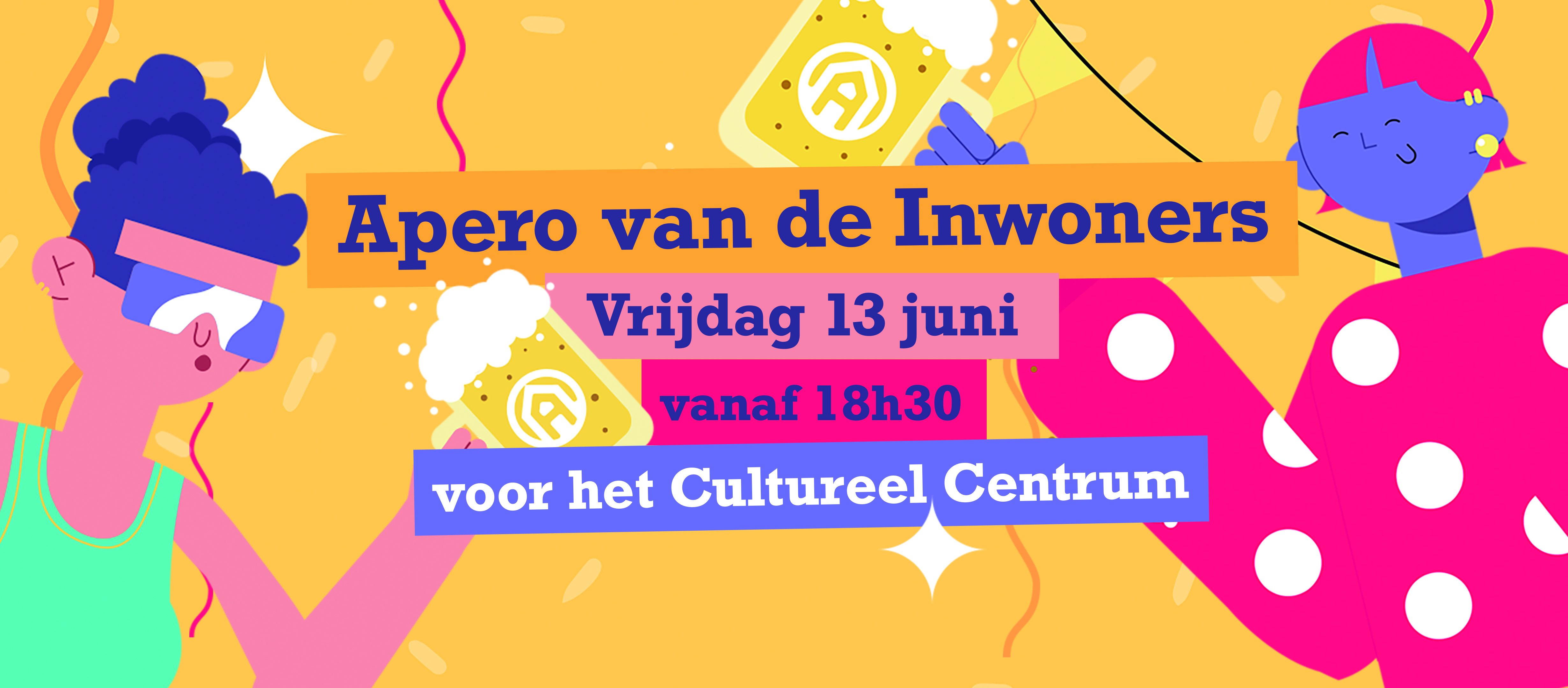 Illustratie "Apero van de Inwoners"