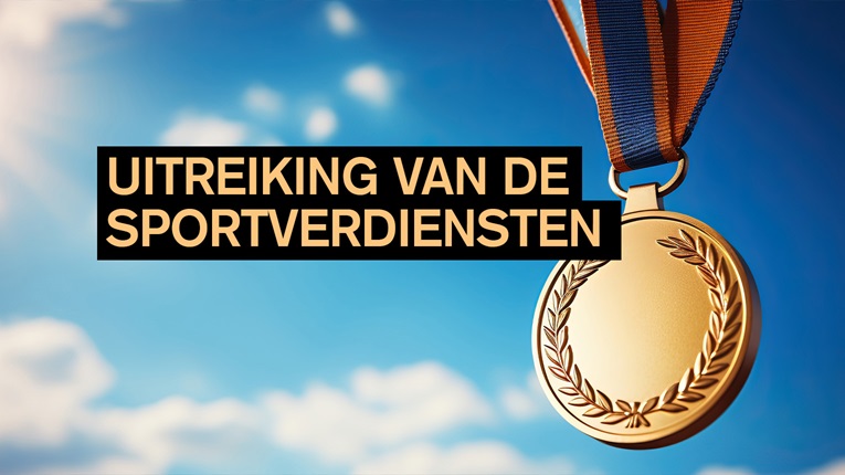Uitreiking van de sportverdiensten