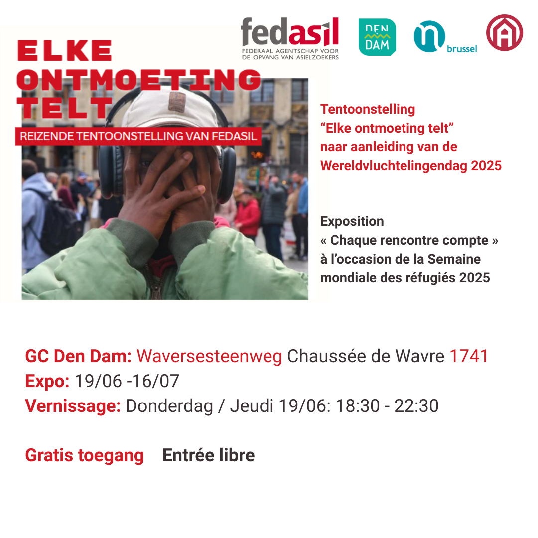 Affiche tentoonstelling “Elke ontmoeting telt”