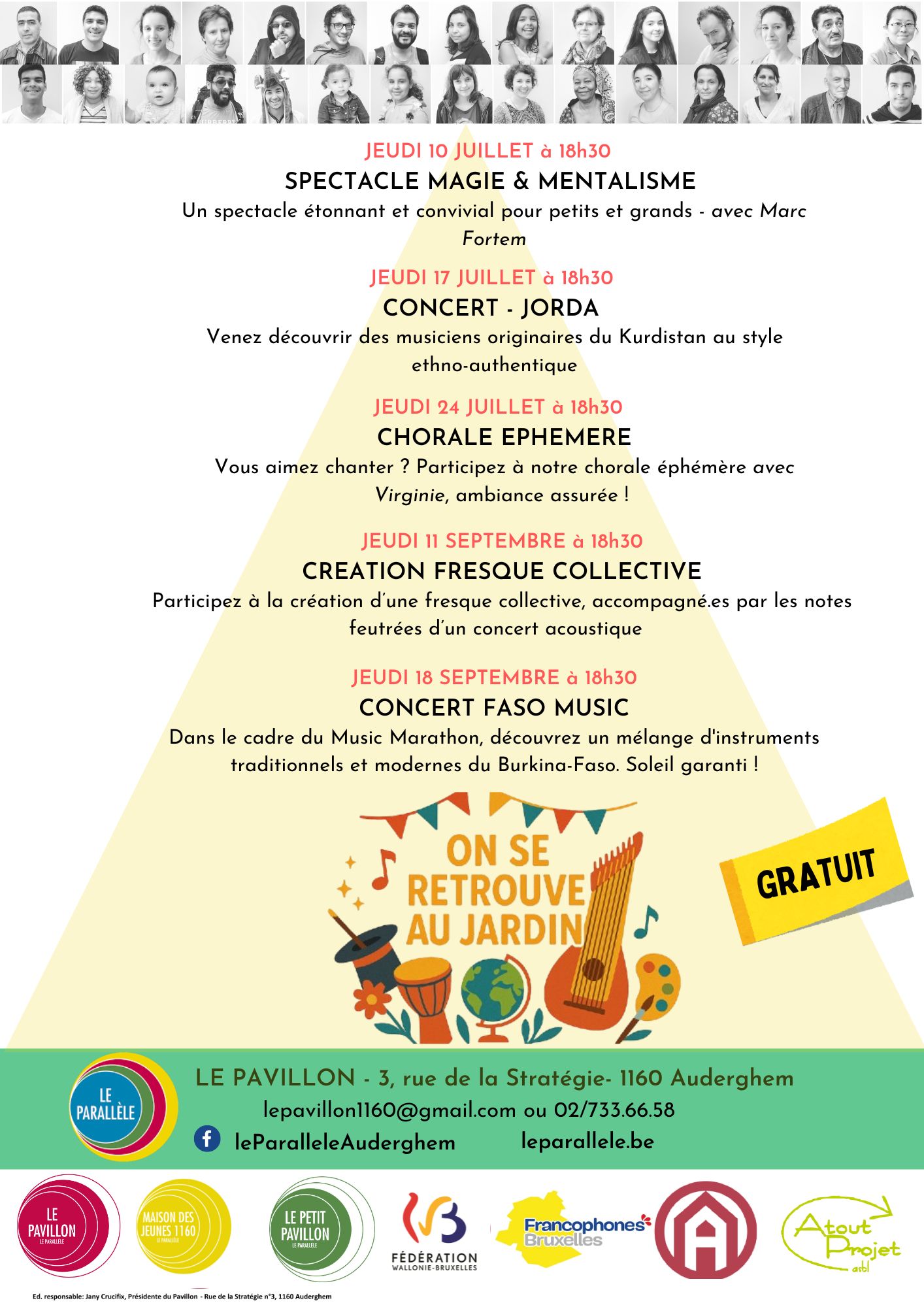 Affiche "Tot ziens in de tuin"
