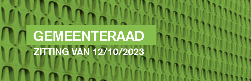 Gemeenteraad - zitting van 12.10.2023