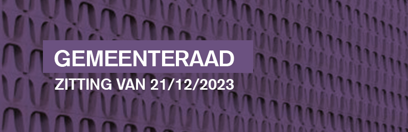 Gemeenteraad - zitting van 21.12.2023