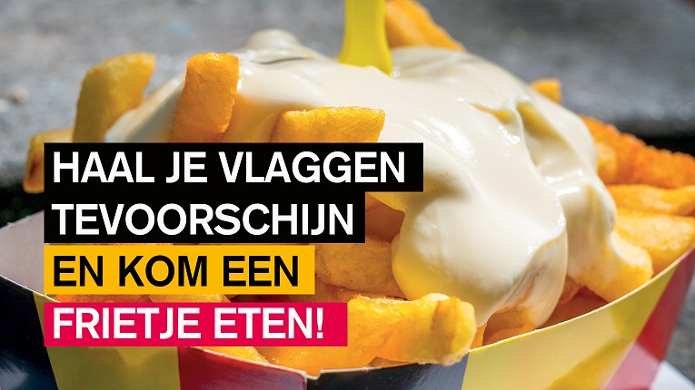 Haal je vlaggen tevoorschijn en kom een frietje eten